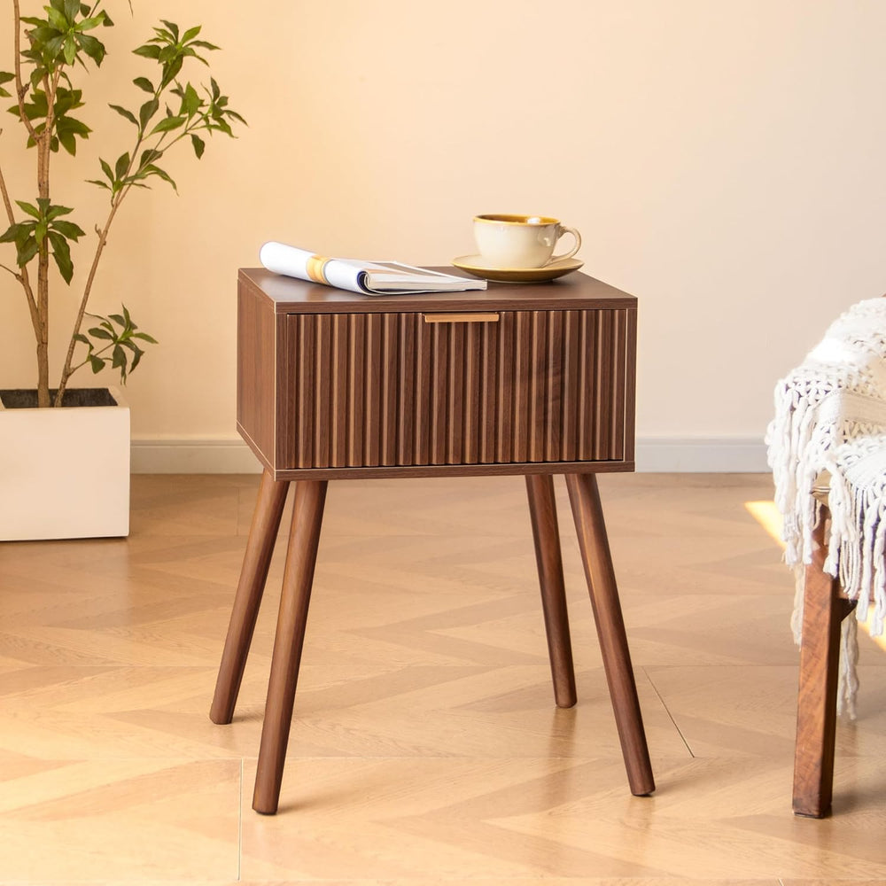 AWASEN Night Stand, Small End Tables Living Room, Mid Century Modern Nightsta...