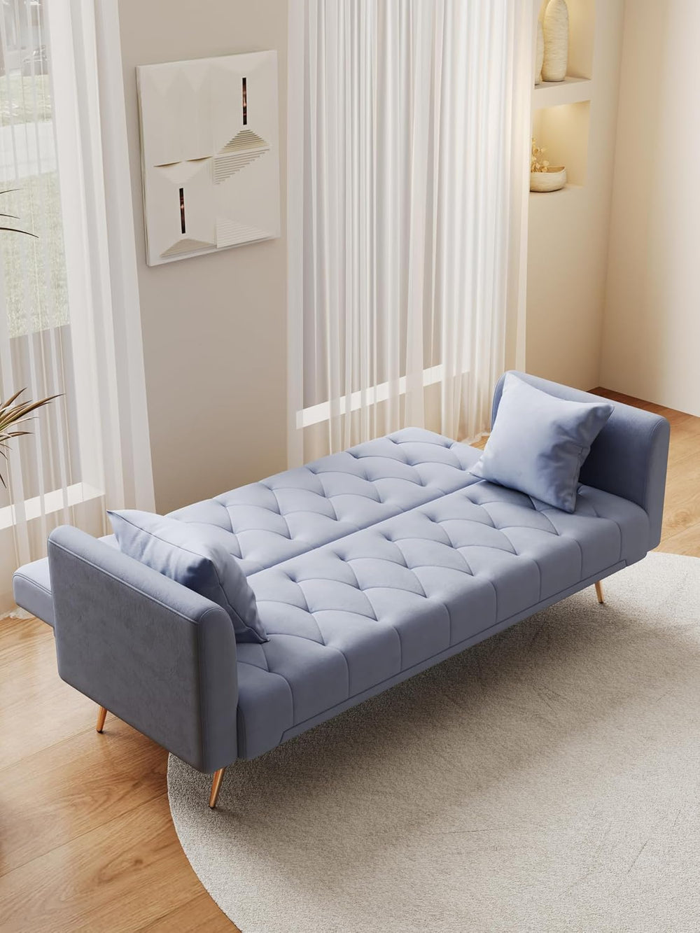 71-inch Multi-Functional Love Seat Sofa for Living Room & Bedroom