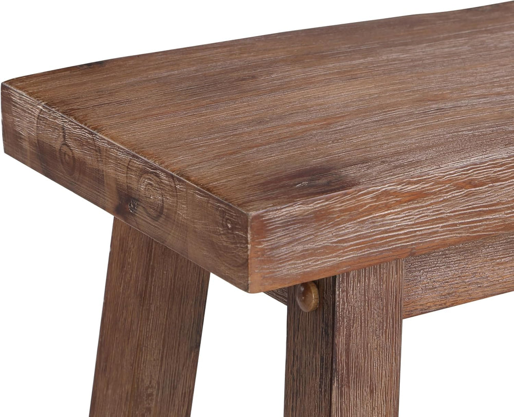 Boraam Sonoma Counter Height Backless Bench - Barnwood Wire-Brush Finish