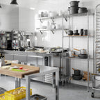 14" Deep x 30" Wide x 74" Height Wire Shelving Kit | 4-Tier | NSF Commercial Storage Rack Unit
