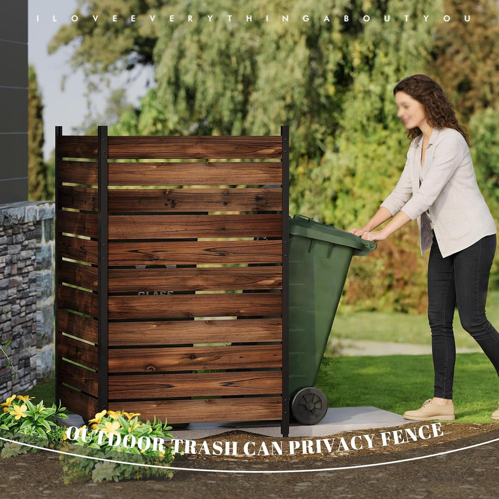 Privacy Fence Screen Outdoor Freestanding Decorative Patio Air Conditioner Fe...