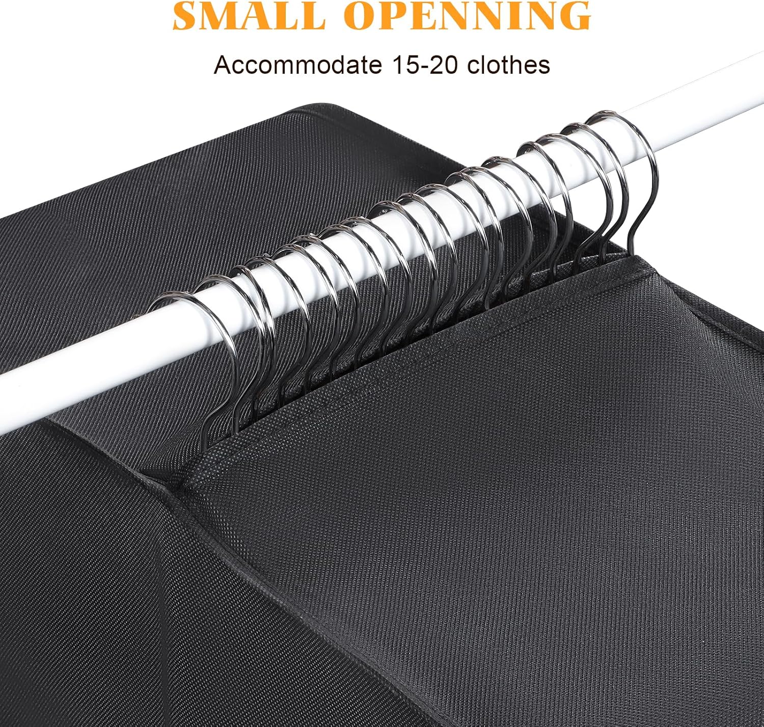 Univivi Garment Bag for Moving, Heavy Duty Suit Bag, 60 Inch, Set of 2 | Large Travel Bag for Moving, Non-woven Fabric, Suit Cover with Clear Window, Handles and Buckle Straps for Suit, Coat, Jacket