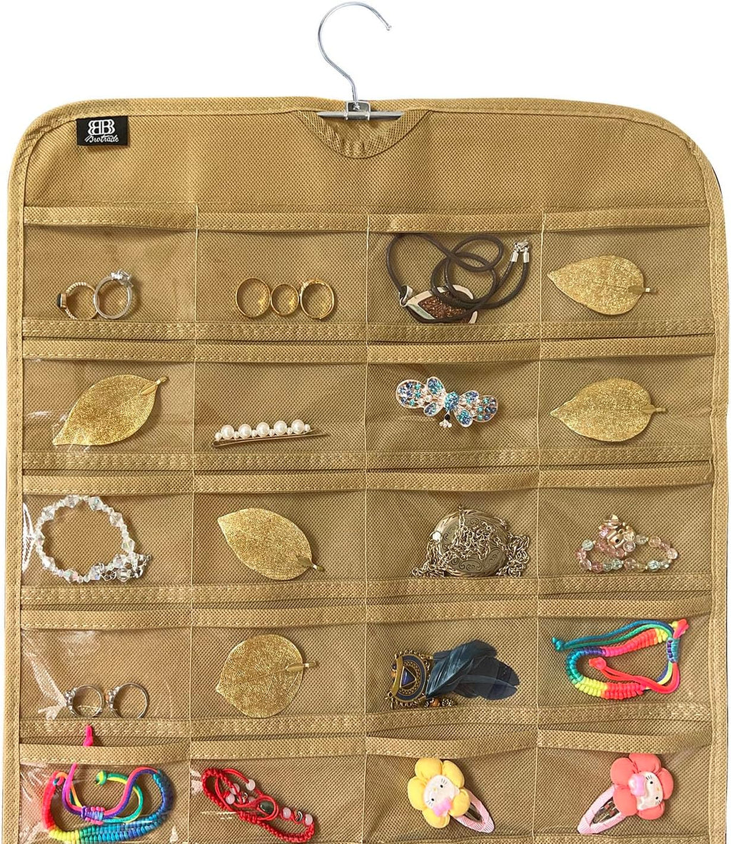 BB Brotrade Hanging Jewelry Organizer,Accessories Organizer,80 Pocket Organizer for Holding Jewelries