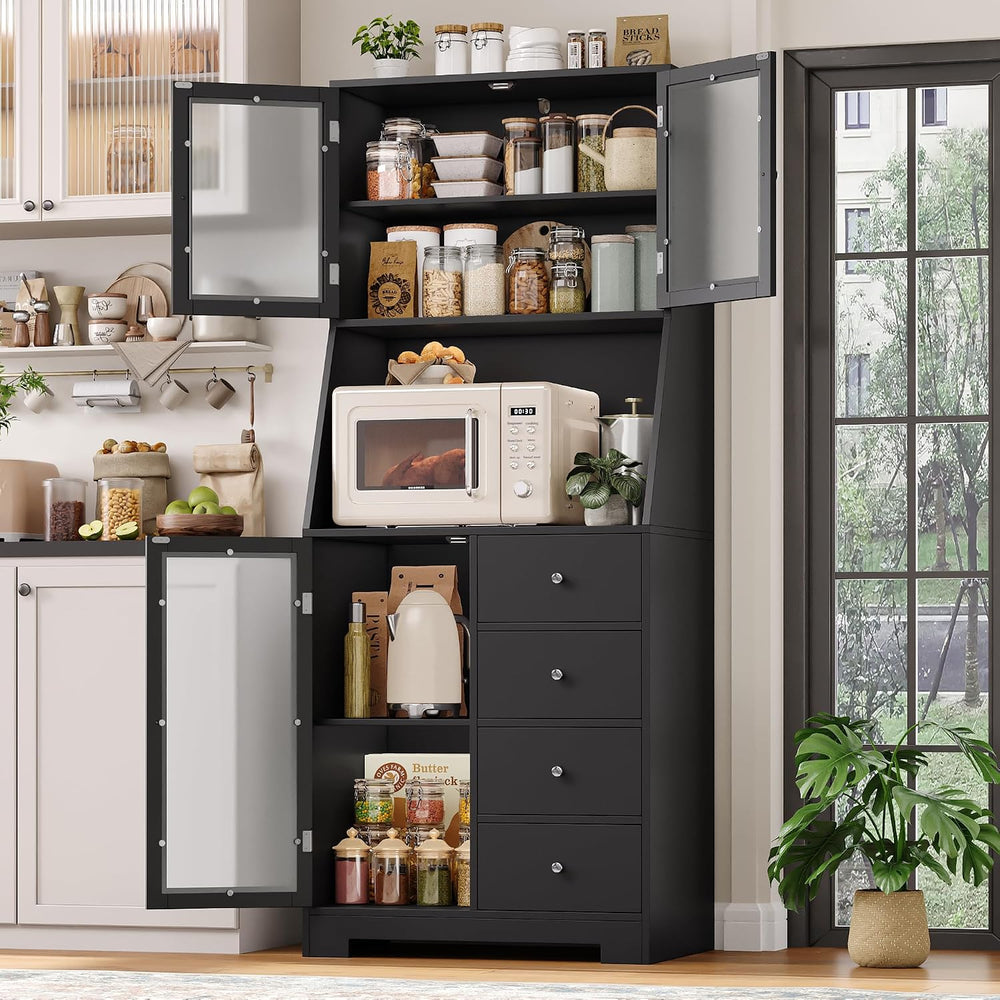 BOTLOG 64'' Kitchen Pantry Storage Cabinet, Tall Kitchen Storage Cabi...