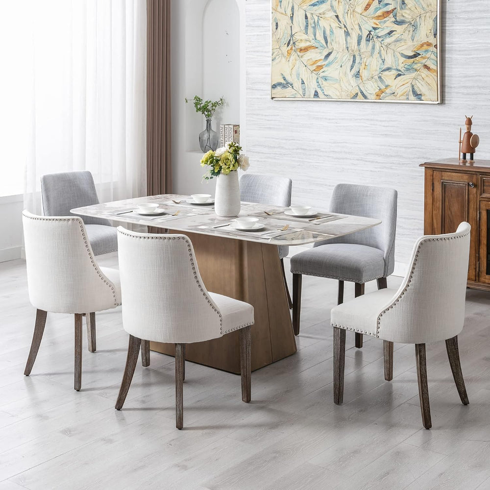 chairus Dining Chairs Set of 4 Mid Century Modern Living Room Chairs with Woo...