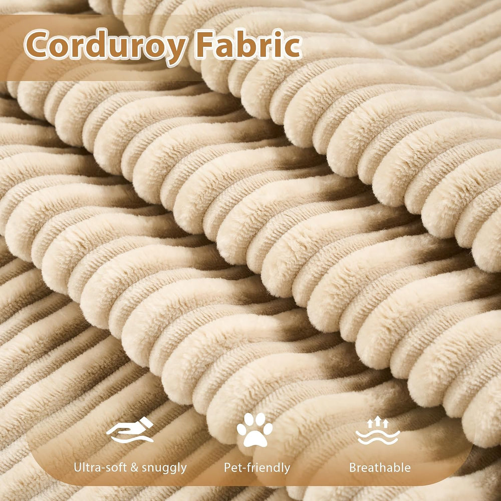 Foldable Sofa Bed,Boneless Convertible Chair Bed with Pillow,Beige