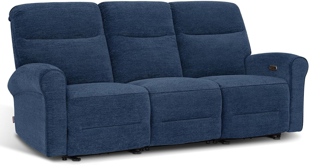 MCombo 87.8" Wall Hugger Power Reclining Sofa with Drop Down Table, 3-Se...
