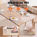 VEVOR Plastic Table Cover, 42 x 60 Inch 2.0 mm Thick Clear PVC Desk Mat Protector, Waterproof & Easy Cleaning Desk Pad Tablecloth, for Office, Dresser, Dining Room, Night Stand