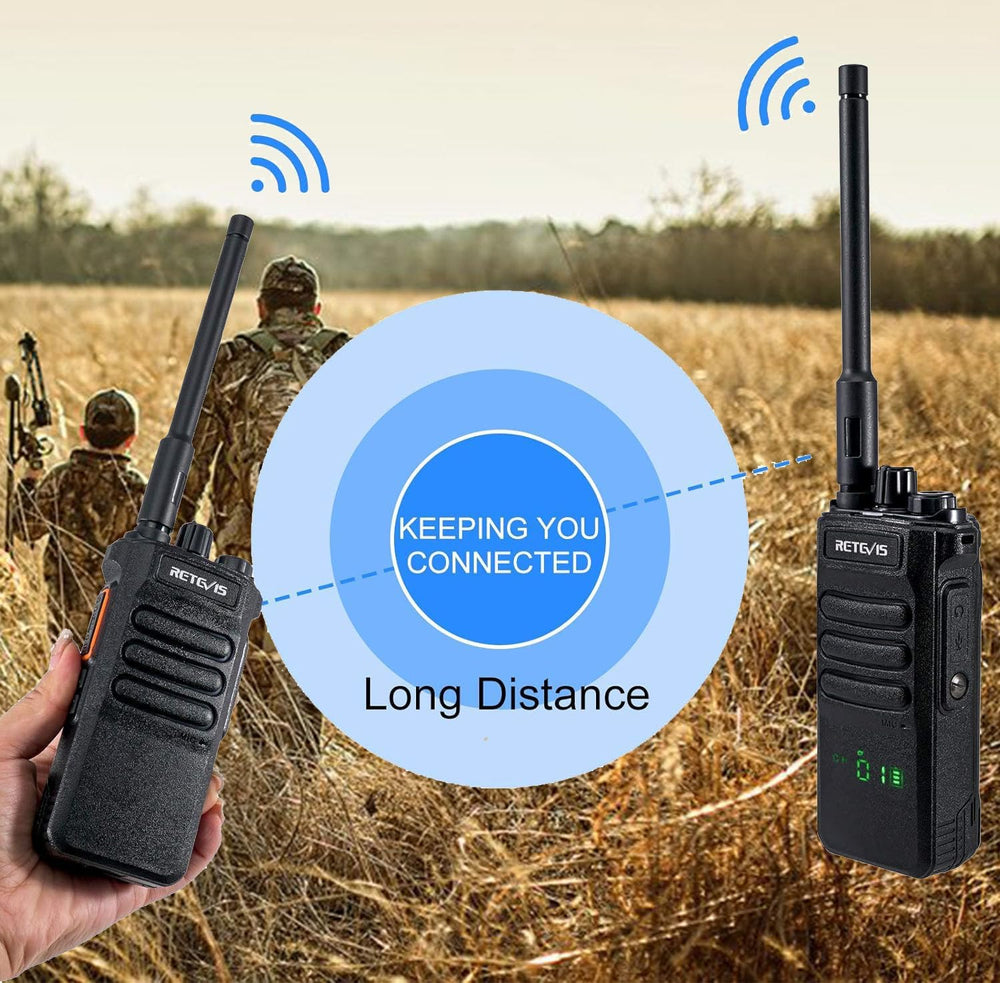 Retevis RT86 Heavy Duty 2 Way Radios Long Range,for Hunting Outdoor(2 Pack)