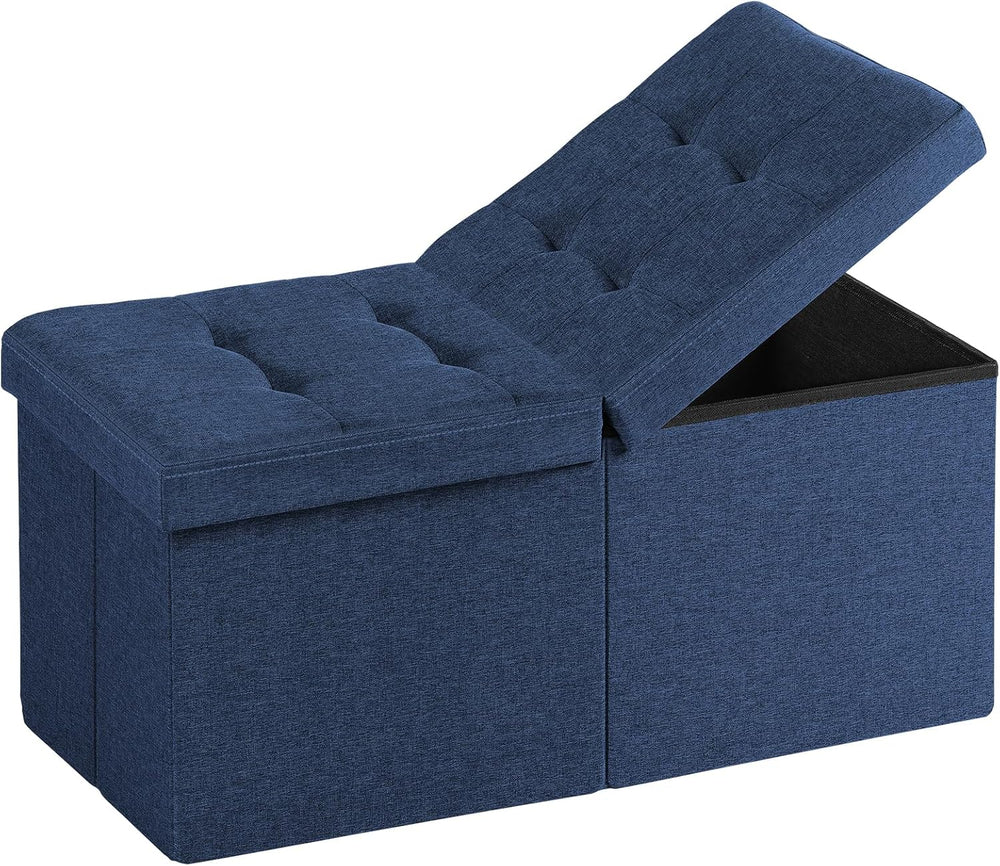 30-INCH Ottoman with Storage, Footrest Storage Bench, End of Bed Bench Coffee...