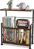 CD Storage Rack, 3-tier CD Holder for Coutertop, Wooden CD Organizer, DVD Storage Shelf, Holds Up to 70 Standard CD, Adjustable CDs Dividers, Multi-Purpose Media Storage for CD DVDs Games Books