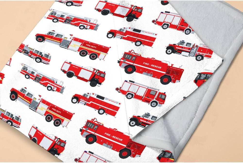 Fire Truck Blanket Gifts for Truck Lover 40 x 50 Inch for Kid,Red Truck Fanne...
