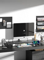 Computer monitor stand Laptop Desk Shelf & Monitor Riser ，27.55 inches,22W charging , 2 USB 3.0 , and 1 USB 2.0， Monitors/PC/Laptop/Computer Space Saver Organizer ，Heavy Duty Gift Gaming Studio Office (USB Hub Fast Charging Version, 700mm)