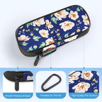 Insulin Cooler Travel Case Diabetic Medication Insulated Cool Organizer with 2 Reusable Ice Packs for Insulin Pen and Other Diabetic Supplies, for The Daily Life and Trip, White Flower