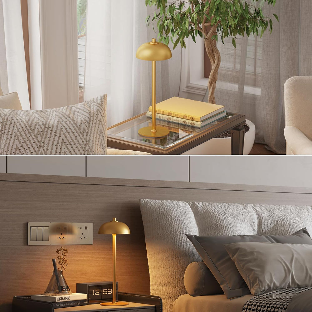 2 Pack Cordless Table Lamp Rechargeable, 5000mAh Battery Table Light