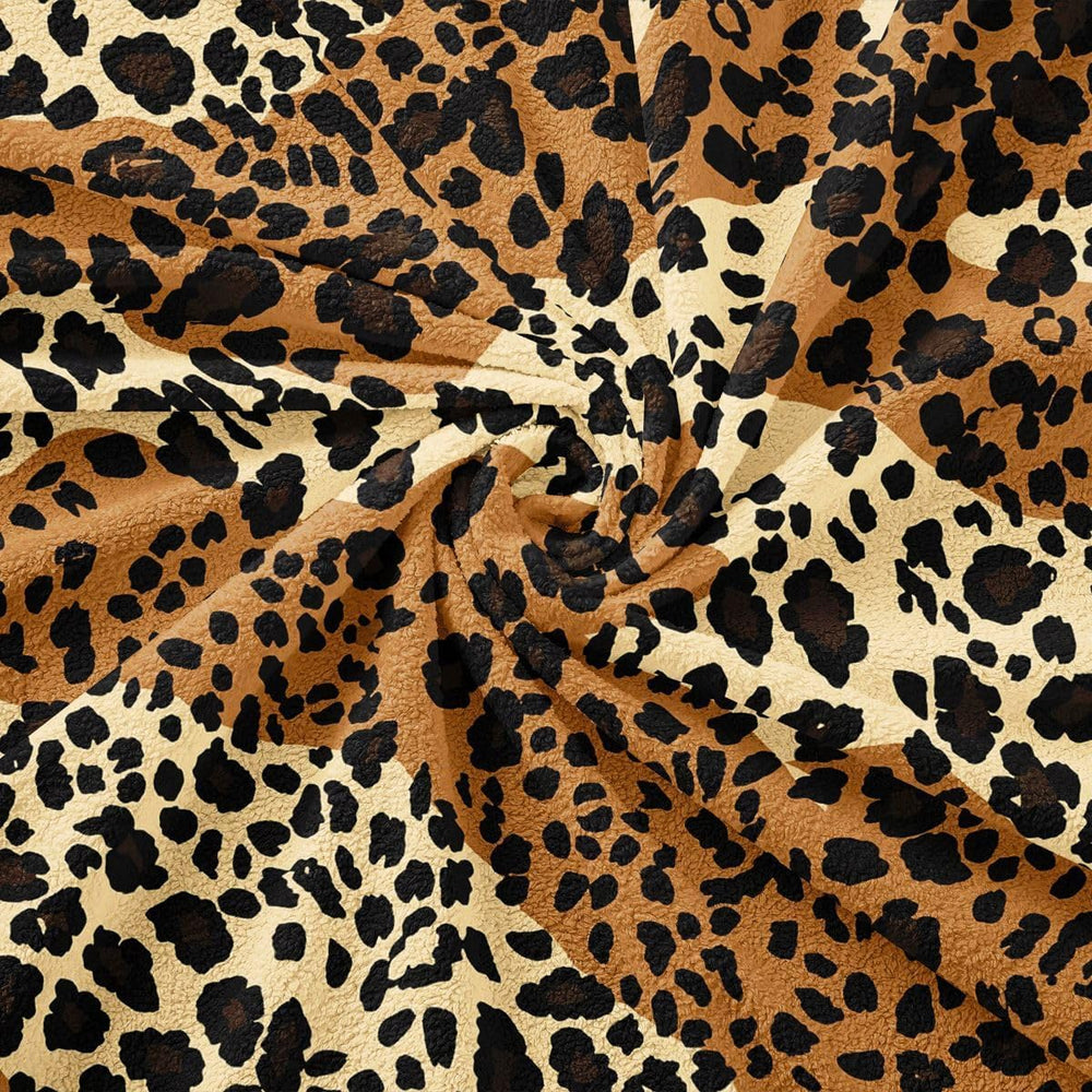 Erosebridal Black Brown Leopard Print Couch Cover 71" x 91" Cheetah...