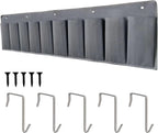 RV Shoe Pockets 10 Pockets Heavy Hanging Bedside Storage Organizer with Sturdy Hooks Storage Pockets Hangs on bed for Shoes Toys and Tool Accessories