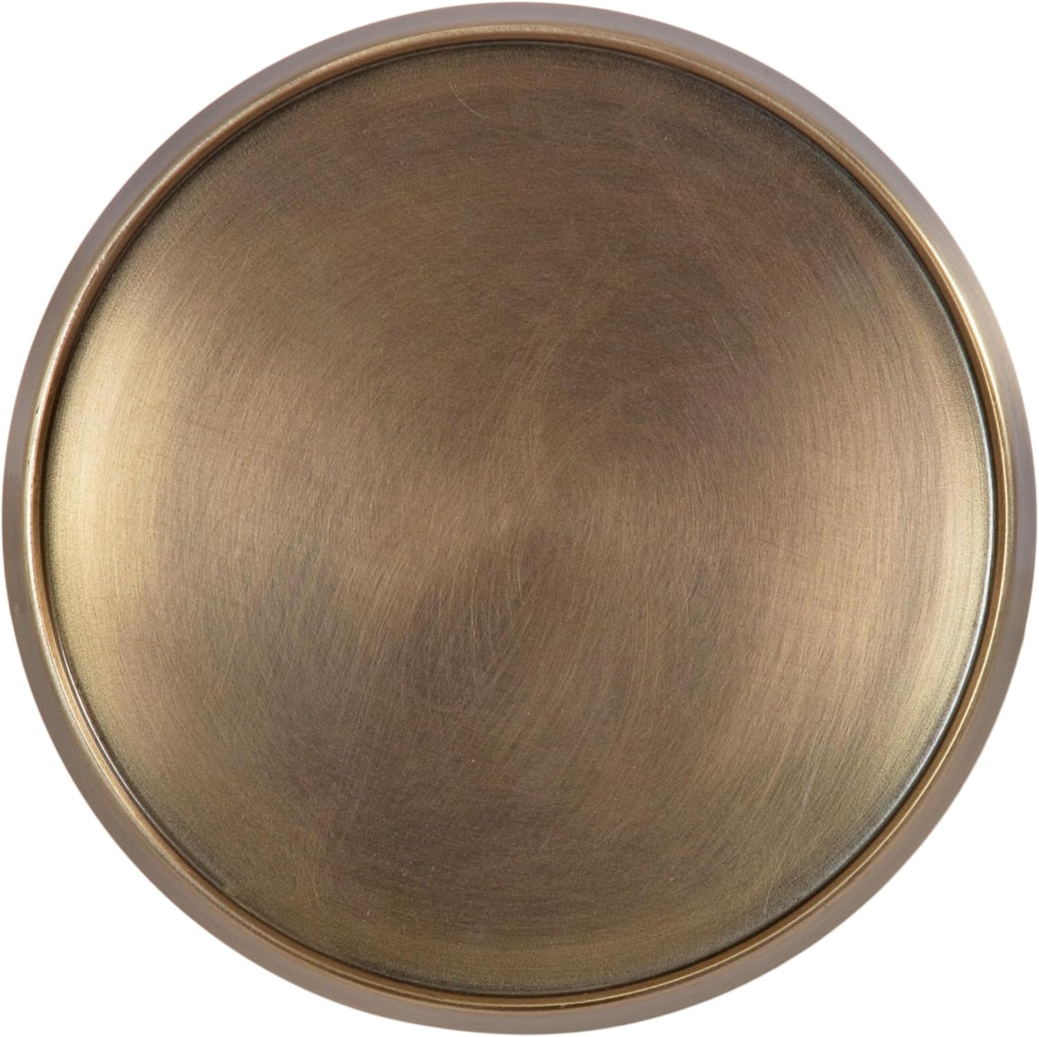 Kate and Laurel Sanzo Modern Pedestal Drink Table; 9 x 9 x 23; Antique Brass and Black; Decorative End Table with Hammered Tabletop for Use as Small Plant Stand or Living Room Martini Table