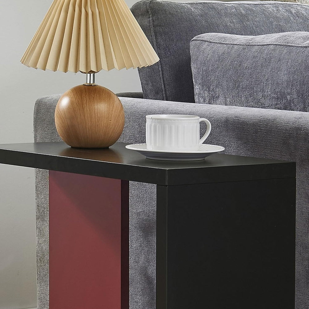 Kings Brand Furniture Hayward Side Table for Couch, Snack and Laptop Modern A...