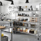 18" Deep x 60" Wide x 64" Height Wire Shelving Kit | 5-Tier | NSF Commercial Storage Rack Unit