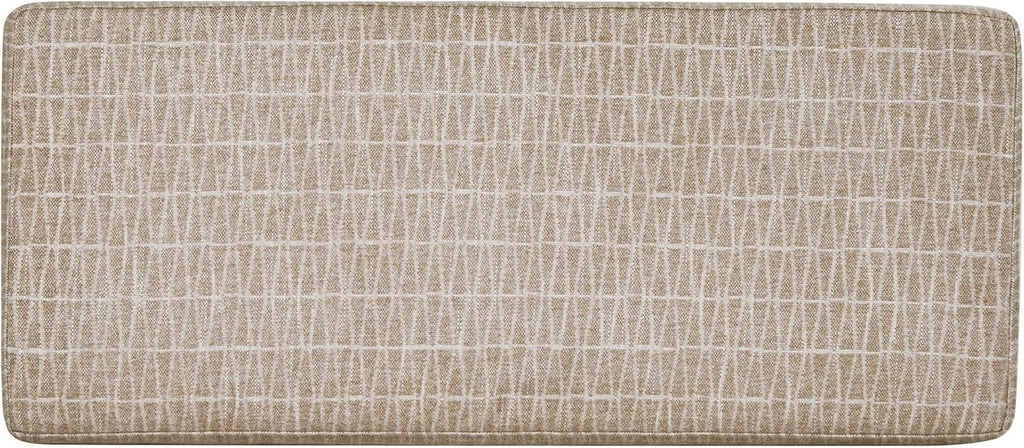 HomePop Malmo 36" Storage Bench - Tan Geometric Pattern