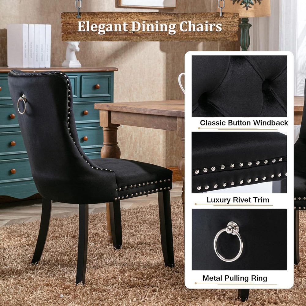 Extendable Dining Table Set for 6-8, 63"-78.7" Farmhosue Kitchen Ta...