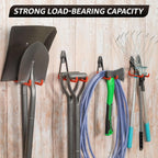20 Pack Utility Steel Heavy Duty Wall Mount Garage Hooks,with Anti-Slip Coating,for Hanging Bikes,Ladder,Ropes,Bulk Items,Power,Yard and Garden Tools