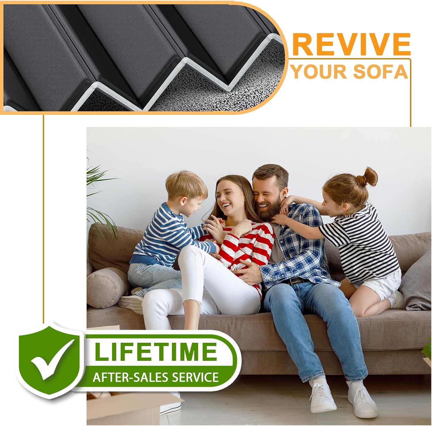 LAVEVE Heavy Duty Couch Cushion Support Board for Sagging Sofa, 30''x81'' | Extra Thick Solid Wood Under Couch Insert with Anti-Slip Dots, Perfectly Fix and Protect Oversized Sofa, Extend Couch Life