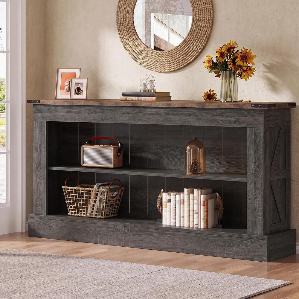 Tribesigns 63" Console Table, 3-Tier Entryway Table with Storage Shelves...