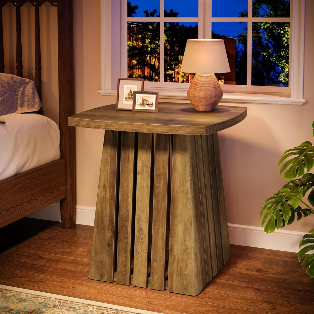Tribesigns Small Side Table, Brown Farmhouse End Table for Living Room, 22&qu...