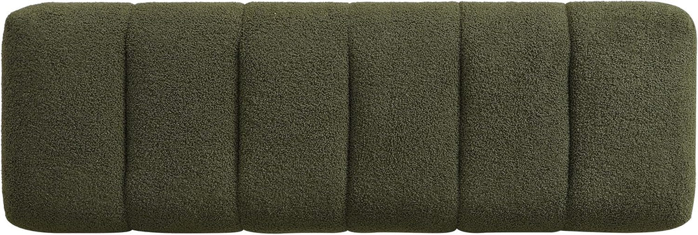 Merax 50" Green Boucle Upholstered Dining Bench Entryway Bench | No Asse...