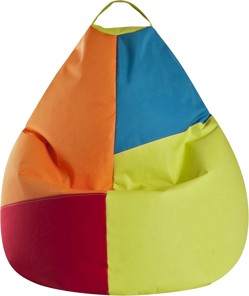 Harlekin Bean Bag Chair, Multicolor - Bean Bag Couch for Kids and Adults - Sofa Chair for Indoor Living Spaces - Cozy and Stylish Comfy Chair for Reading, Gaming, and More - X-Large
