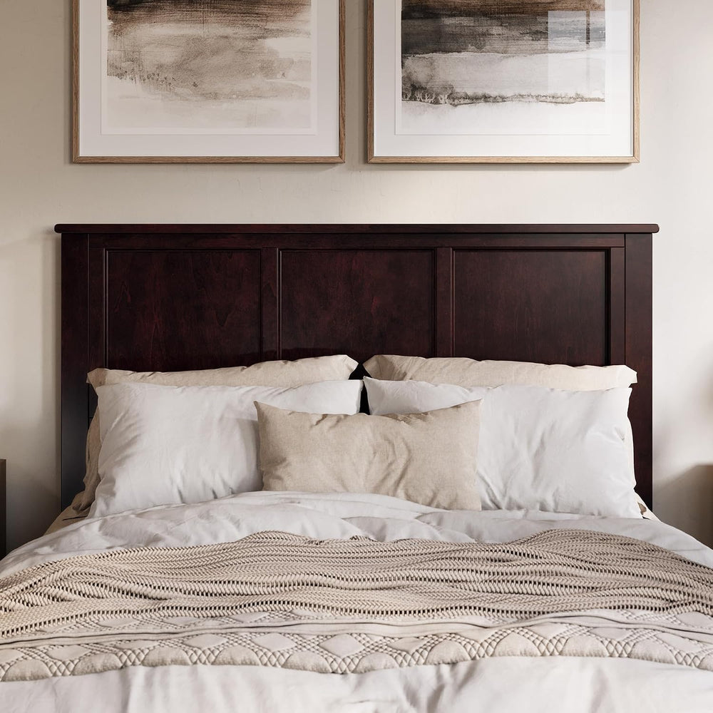 AFI, Madison Queen Solid Wood Panel Headboard, Espresso