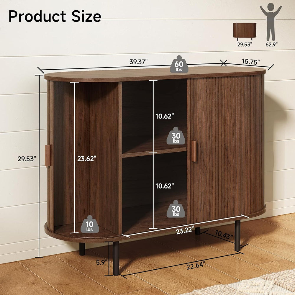 ONBRILL 40" Sideboard Buffet Cabinet with Storage, Storage Cabinet with ...