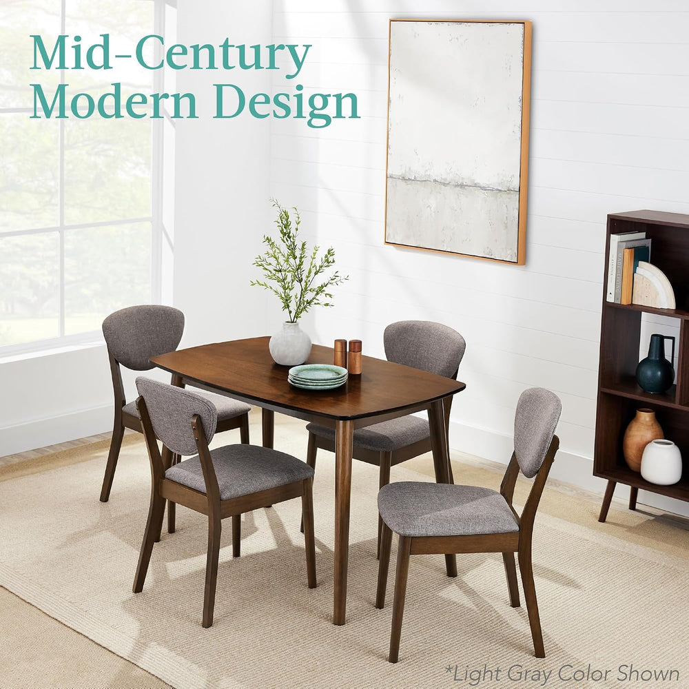 Best Choice Products 5-Piece Dining Set, Compact Mid-Century Modern Table &am...