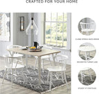Signature Design by Ashley Grannen Modern 18" Spindle Back Dining Chair, 2 Count, White