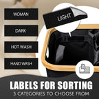 Hampers for Laundry Basket with Lid, 160L Extra Large 3 Section Clothes Divided Organizer for Bedroom, Laundry Room, Dirty Clothing Hamper, Black
