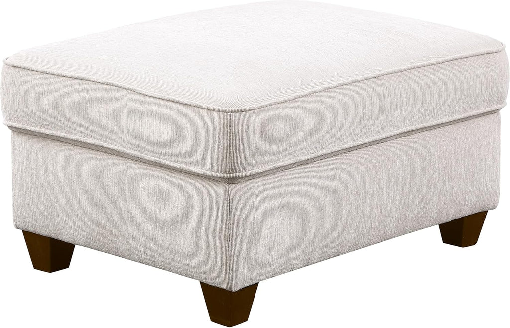 Ball & Cast 127" L-Shaped Sectional Couches for Living Room with Movable Ottoman,2 Cup Holders & USB Ports,7 Seat Chenille Upholstered Sofa W/6 Throw Pillows & Hidden Storage Box,DIY Combination,Beige