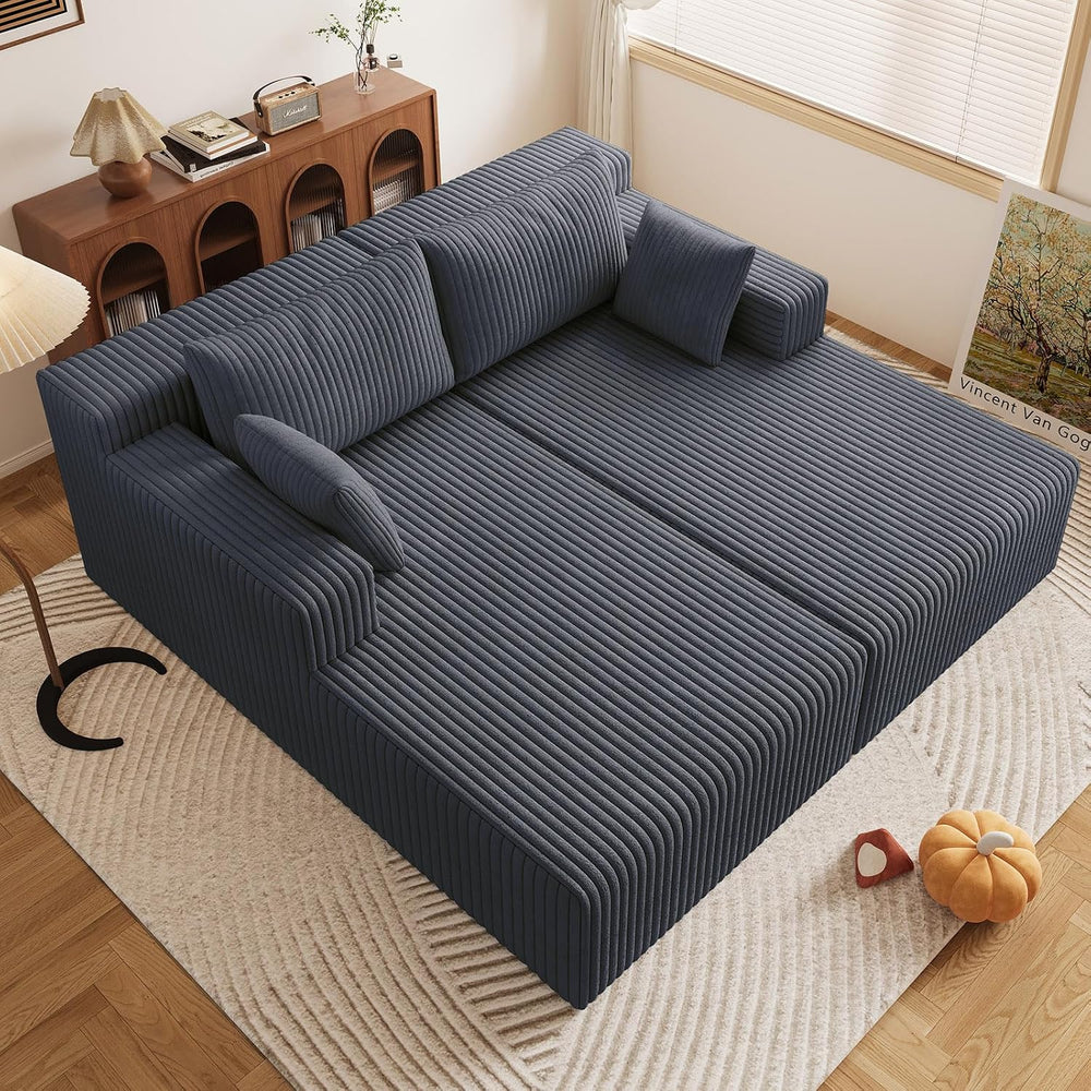 LUCKHAO 71" Oversized Chaise Lounge Chair,Sectional Double Lounge Chaise...