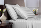 King Pillowcases by Pure Bamboo, Genuine 100% Organic Viscose Derived from Bamboo, Luxuriously Soft & Cooling, Double Stitching, Envelope Closure (2 King Pillowcases, Jacquard White)