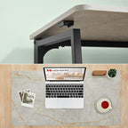 WOHOMO Folding Desk, Small Writing Desk 39.4", Space-Saving Foldable Laptop Table Writing Workstation for Home Office, Easy Assembly, Grey