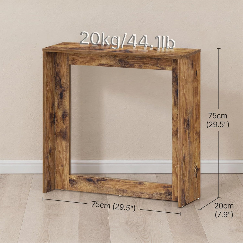 YATINEY Narrow Console Table, 29.5'' Small Farmhouse Entryway Table, ...