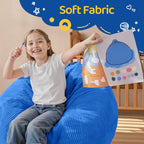 2FT Bean Bag Chair: 2' Bean Bags with Memory Foam Filled,Comfy Beanbag Chairs Teardrop Bean Bag Sofa with Corduroy Cover