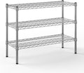 14" Deep x 36" Wide x 27" Height Wire Shelving Kit | 3-Tier | NSF Commercial Storage Rack Unit