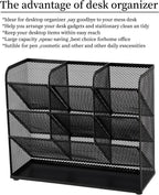 Marbrasse Mesh Desk Organizer, Multi-Functional Pen Holder, Desktop Stationary Organizer, Storage Rack for School Home Office Art Supplies (Mesh Pen Holder)