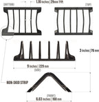 Prosumer's Choice Universal Charging Rack Organizer - Multi Device Stand Holds 5 Tablets or Smartphones - Desktop Tablet Holder and Storage Station - Compact Tech Organizer Dock for Home or Office