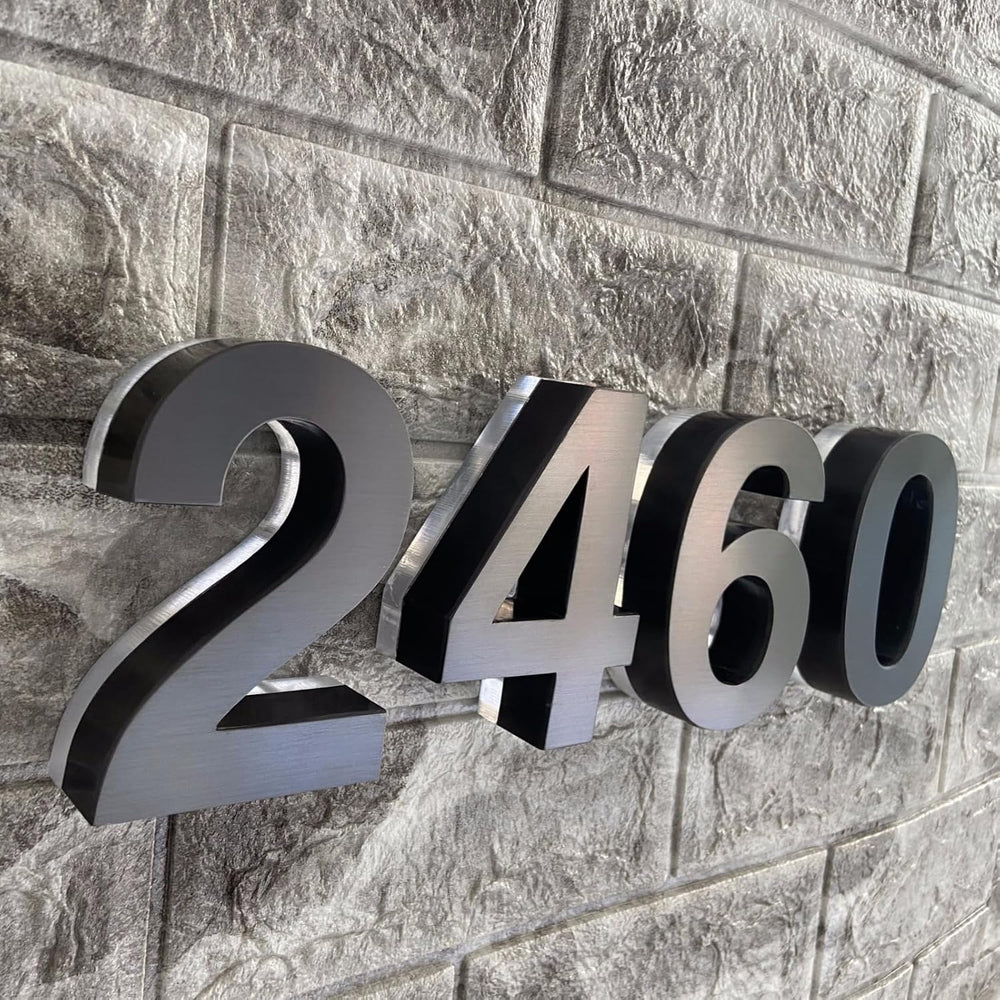 4 Inch Backlit LED House Numbers for Outside Light Up Address Number