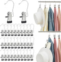 200PCS Boot Hangers Clips for Closet Stainless Steel Clothes Hooks Clip Laundry Hooks Clothes Pins Hanging Clips Portable Clip Hangers Clothespins Hanger for Wardrobe Organization