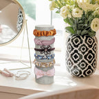 2 Pcs Vertical Headband Holder Organizer Soft Velvet Hairband Dislay Stand Head Band Holders for Girls, Gray