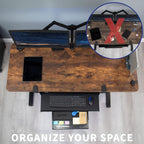 VIVO Large Clamp-on Height Adjustable Keyboard Tray, Pull Out Platform, Pencil Drawer, 27 (33 Including Clamps) x 11 inch Slide-Out Tray Storage Drawer, Black, MOUNT-KB05-4DH